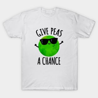 Give Peas A Chance Cute Positive Pea Pun T-Shirt